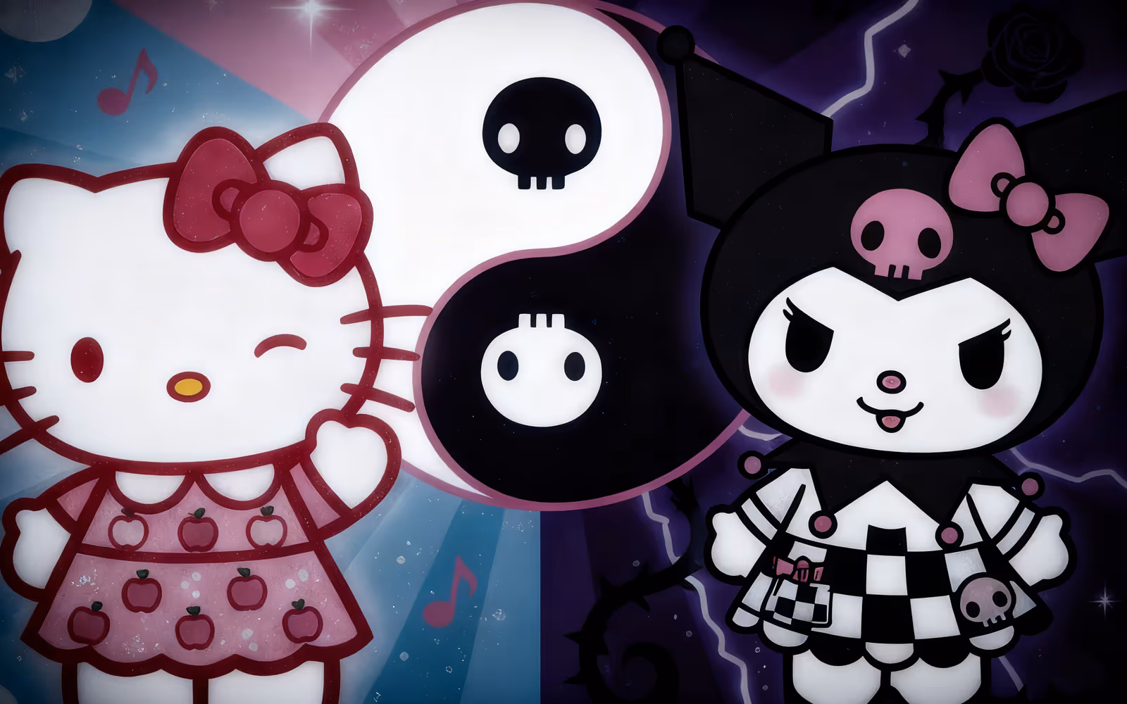 Hello Kitty Ve Kuromi